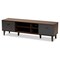 Baxton Studio Moina Two-Tone Walnut Brown and Grey Finished Wood TV Stand 169-10819 - alternate 1